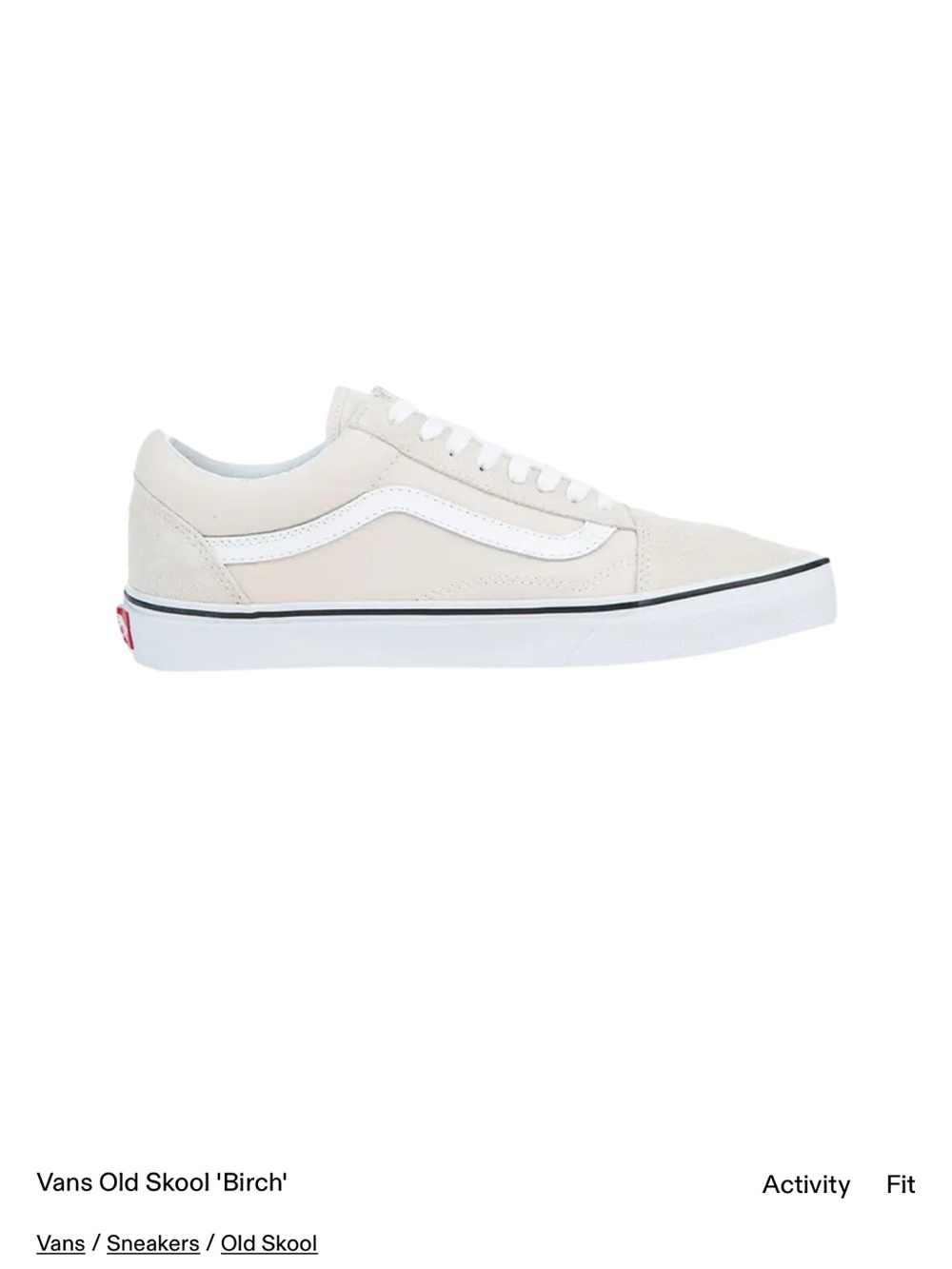 Vans Old Skool Low-Top Sneaker in Birch